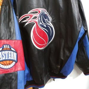 Vintage NBA x G-III x Carl Banks Leather Jacket